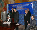 26 September 2007. Signing of the Convention on the Rights of Persons with Disabilities, United Nations Headquarters, New York. Mr. Ahmed Abdallah Mohamed Sambi, President of the Union of the Comoros, signing the Convention.