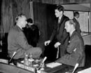 27 August 1964, First Session of the Special Committee on Principles of International Law concerning Friendly Relations and Co-operation among States, Mexico City, Mexico (left to right): Mr. William C. Jones (United States); Mr. John Lawrence Hardgrove (United States); and Mr. E.H.B. Gibbs (United Kingdom).