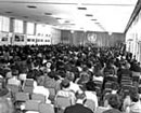 22 April 1968, The International Conference on Human Rights, New Majlis Building, Teheran: general view of the Conference. His Imperial Majesty, Shah Mohammed Reza Pahlevi of Iran, is seen at the speaker's podium.