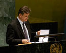15 November 2004, General Assembly, 59th Session, 53rd Plenary Meeting, United Nations Headquarters, New York: Mr. Mirza Kusljugić, Permanent Representative of Bosnia and Herzegovina to the United Nations, addressing the General Assembly on the eleventh annual report of the International Criminal Tribunal for the former Yugoslavia. 