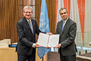 Deposit of Instruments of Ratification of the Paris Agreement on Climate Change, United Nations Headquarters, New York. 