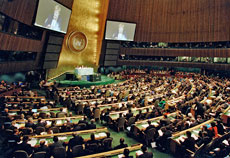 General view of the opening session of the Millennium Summit 