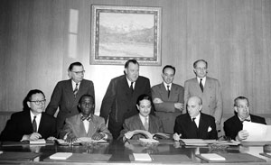 Representatives of four states who ratified the Convention