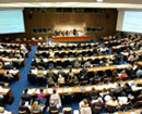 14 August 2006. Conference Room 4, United Nations Headquarters, New York. Overview of the meeting of the General Assembly Ad Hoc Committee on a Convention on the Rights of Persons with Disabilities.
