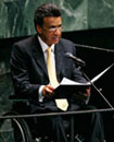 30 March 2007. Signing Ceremony, General Assembly Hall, United Nations Headquarters, New York. Mr. Lenin Moreno, Vice-president of Ecuador, speaking at the Signing Ceremony.