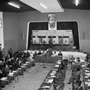 25 July 1967, Seminar on Apartheid, Racial Discrimination and Colonialism, Buchi Hall, Kitwe, Zambia: Mr. Kenneth Kaunda, President of Zambia, speaking at the opening meeting. 