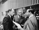 12 November 1969, Twenty-Fourth Session of the General Assembly, Meeting of the Special Political Committee, United Nations Headquarters, New York (from left to right): Mr. Kulaga (Poland); Mr. Bunche, Under-Secretary-General for Special Political Affairs; and Mr. Abby Farah (Somalia). 