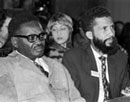13 April 1973, Conference on Southern Africa, Oslo, Norway: Mr. Augostinho Neto (left) and Mr. C. Rocha, representatives of the Popular Movement for the Liberation of Angola (MPLA).