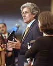 26 August 2003, Press Conference, United Nations Headquarters, New York: Mr. Adolfo Aguilar Zinser (Mexico), speaking to the press following a Security Council meeting in which resolution 1502 entitled “Protection of United Nations personnel, associated personnel and humanitarian personnel in conflict zones” was unanimously adopted.
