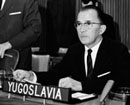 19 April 1966 Special Committee of 24 on the ending of colonialism, United Nations Headquarters, New York: Mr. Danilo Lekic (Yugoslavia), addressing the Committee in the debate on the question of Southern Rhodesia.