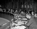 27 August 1964, First Session of the Special Committee on Principles of International Law concerning Friendly Relations and Co-operation among States, Mexico City, Mexico: Mr. Oleg Khelestov (USSR), addressing the meeting.