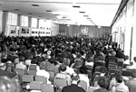 The International Conference on Human Rights, New Majlis Building, Teheran: general view of the Conference. His Imperial Majesty, Shah Mohammed Reza Pahlevi of Iran, is seen at the speaker's podium.