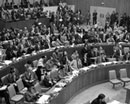 1 May 1974, Meeting of the Ad Hoc Committee of the Sixth Special Session of the General Assembly, United Nations Headquarters, New York: partial view of the meeting.
