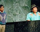 10 December 1992, Forty-seventh session of the General Assembly, United Nations Headquarters, New York: Mr. Marcial Arias Garcia (right), President of the Kunas Unidos por Nabguana, addressing the General Assembly at the special meeting held to inaugurate the International Year of the World's Indigenous People. 