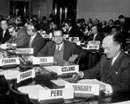 1 March 1958, United Nations Conference on the Law of the Sea, meeting of the Fifth Committee, Geneva, Switzerland. 