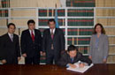 3 November 2005, Signing of the International Convention for the Suppression of Acts of Nuclear Terrorism, United Nations Headquarters, New York: Mr. Baatar Choisuren (Mongolia), signing the Convention.  