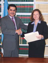 16 February 2006, Signing of the International Convention for the Suppression of Acts of Nuclear Terrorism, United Nations Headquarters, New York: Mr. Nassir Abdulaziz Al-Nasser (Qatar), on the left, after having signed the Convention. 