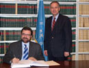 11 May 2006, Signing of the International Convention for the Suppression of Acts of Nuclear Terrorism, United Nations Headquarters, New York: Mr. Juli Minoves-Triquell (Principality of Andorra), signing the Convention. 