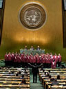 7 April 2004, International Day of Reflection on 1994 Genocide in Rwanda, General Assembly Hall, United Nations Headquarters, New York: The Boys Choir of Harlem singing to commemorate the International Day of Reflection on the Genocide in Rwanda. 