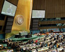 19 November 2004, General Assembly, United Nations Headquarters, New York: Voting on the election of judges for the International Criminal Tribunal for the former Yugoslavia. 