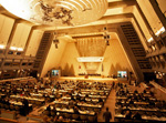 1 December 1997, View of the plenary session in the main hall of the Kyoto International Conference Center in Kyoto, Japan, during the Climate Change Conference.