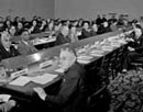 4 May 1945 - San Francisco Conference, meeting of Commission IV (Judicial Organization), Committee 1 (International Court of Justice): Mr. Manuel C. Gallagher (Peru) presiding.(Photo credit: UN Photo)