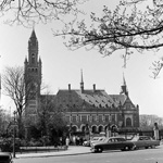 23 September 1957 - International Court of Justice, Peace Palace, The Hague, Netherlands: view of the Palace. (Photo credit: UN Photo)