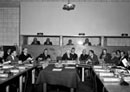 12 April 1949, First session of the International Law Commission, Lake Success, New York: general view of the International Law Commission in session under the chairmanship of Prof. Manley O. Hudson (USA). 