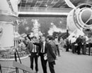 14 August 1968 Messehalle, Vienna, Austria: exhibit organized by the Union of Soviet Socialist Republics in connection with the United Nations Conference on the Exploration and Peaceful Uses of Outer Space. 