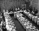 4 May 1970, Twenty-second Session of the International Law Commission at which the topic of succession of States and Governments was discussed, Palais des Nations, Geneva: general view of the Commission in session.