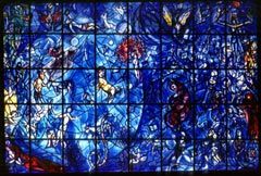 "Peace Window" - stained glass window by Marc Chagall. The window was installed at the United Nations in honour of Dag Hammarskjöld in 1964.