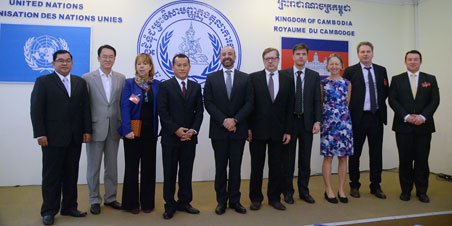 The UN High-level Delegation with UNAKRT Officials