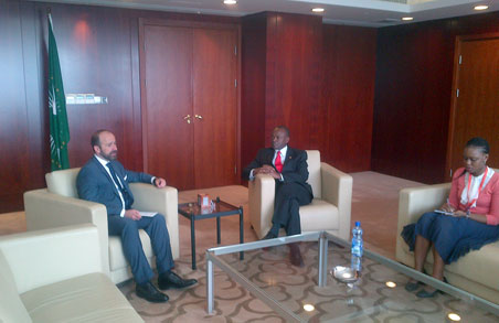 The Legal Counsel meets with H.E. Mr. Erastus Mwencha, Deputy Chairperson of the African Union Commission