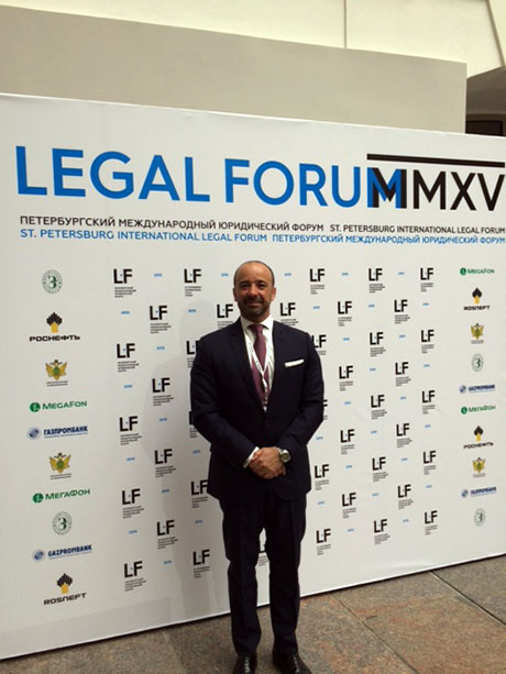 The Legal Counsel, Mr. Serpa Soares, at the St. Petersburg International Legal Forum