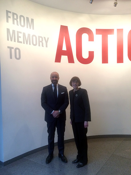 Mr. Serpa Soares and Ms. Sara Bloomfield, Director of the United States Holocaust Museum