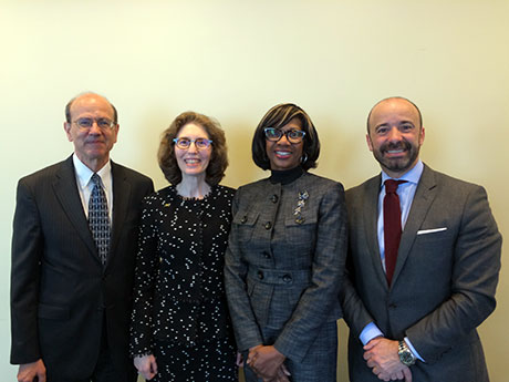 The United Nations Legal Counsel, Mr. Serpa Soares, hosted the leadership of the American Bar Association (ABA), led by its President, Ms. Paulette Brown, and its President-elect, Ms. Linda Klein, at United Nations Headquarters.
