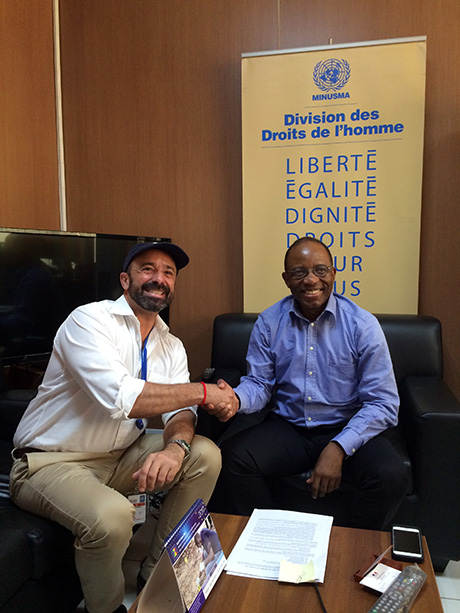 Mr. Serpa Soares and Mr. Guillaume Ngefa, Chief of MINUSMA’s Human Rights and Protection Division